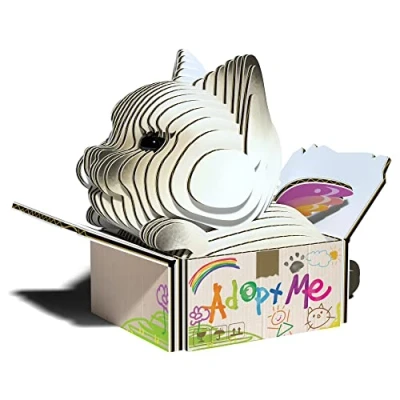 Image of EUGY 088 Cat Mocha. Eco Friendly 3D Paper Puzzle