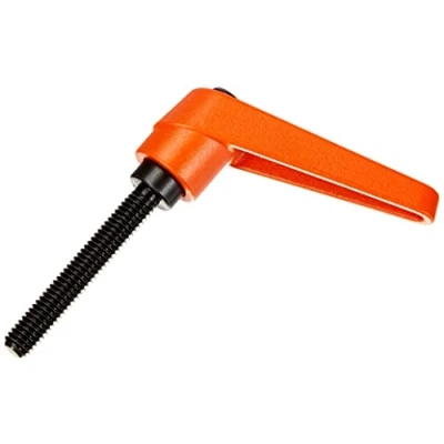 Image of HALDER 24400.0181 Adjustable Clamping levers, Orange, d1=14 mm / d2=M6 l1=40