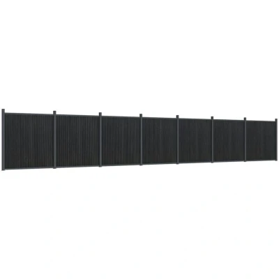 Image of vidaXL Fence Panel Grey 1218x186 cm WPC