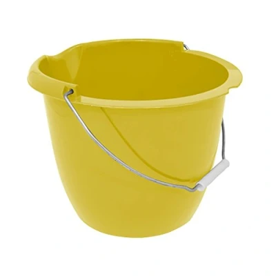 Image of Bentley Industrial BUCKET.08/W Bucket with Metal Handle, Yellow