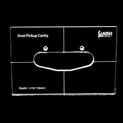 Image of KAISH Acrylic Single Coil Pickup Routing Template Templates for Strat Body