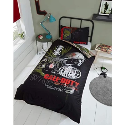 Image of CnA Stores Call Of Duty Black Ops Cold War Single Duvet Cover Bedding Set With Pillowcase
