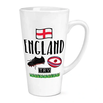 Image of Rugby England 17oz Large Latte Mug Cup