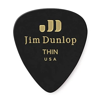 Image of Jim Dunlop 483P03TH Classic Guitar Pick Player Pack Black (Pack of 12)