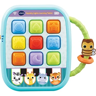 Image of VTech Baby Squishy Lights Learning Tablet, Sensory Toy with Lights, Colours &amp; Sounds, for Boys Girls 6, 12, 24 + months, English Version