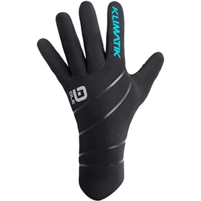 Image of Alé Cycling Unisex Klimatik Neoprene Winter Gloves, Black, XL/XXL
