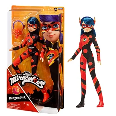 Image of Miraculous Ladybug And Cat Noir Toys Dragon Bug Fashion Doll 26cm With Accessories Kwami Marinette Superhero Figurine Bandai Dolls