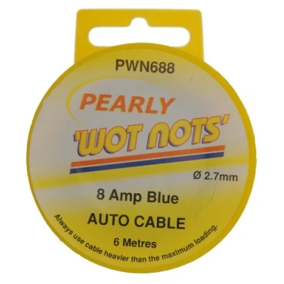 Image of Pearl PWN688 8A x 6m Wiring Cable Blue