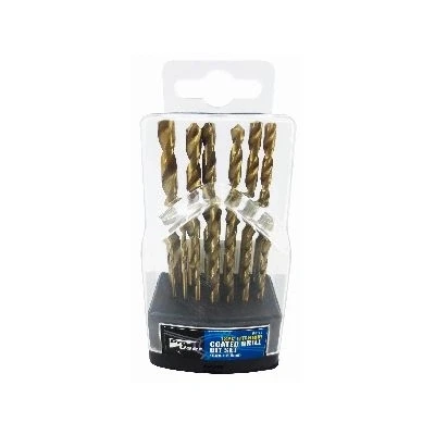 Image of 13pc Titanium Coated 1.5 6.5mm Steel Drill Bit Set By Pro User