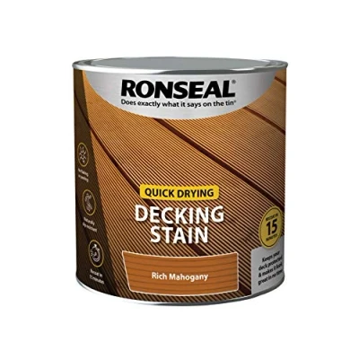 Image of Ronseal Q/D DECKING STAIN RICH MAHOGANY 2.5L PAINT