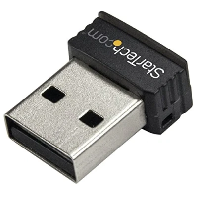 Image of StarTech.com USB 150Mbps Mini Wireless N Network Adapter 802.11n/g 1T1R Wi Fi (USB150WN1X1), Black