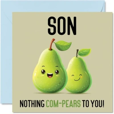 Image of Birthday Cards for Son Nothing Com Pears Funny Happy Card from Mum Dad, Gifts, 145mm x Joke Greeting Men Him