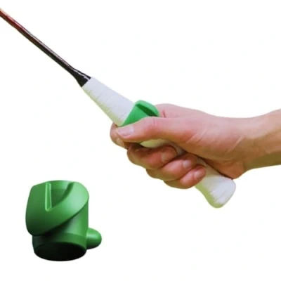 Image of GRIPFIXER Badminton Ensures The correct grip ultimate training equipment &amp; teaching aid Danish Innovation Small Right 3pack