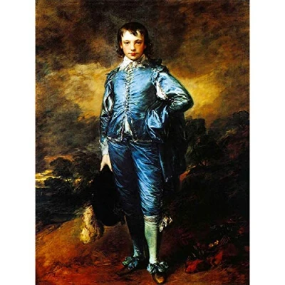 Image of Wee Blue Coo Painting Portrait Study Gainsborough Boy Poster Art Print Bb12917B