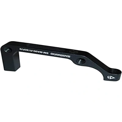 Image of SHIMANO Unisex_Adult I smma90r180ps Brake Brackets &amp; Adapters, Black, 180 mm