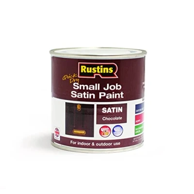 Image of RUSTINS Small Job Satin Paint Chocolate 250ml