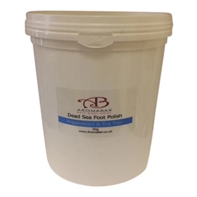 Image of Foot Scrub Polish 1kg Dead Sea Salt with Shea Butter, Peppermint &amp; Tea Tree 100% Pure Natural Packed Minerals and nutrients Anti fungal Antibacterial
