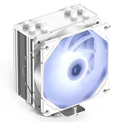 Image of ID COOLING SE 224 XTS White CPU Cooler 4 Heatpipes Air LED light 120mm PWM Fan for Intel LGA1700/115X/1200; AMD AM4/AM5