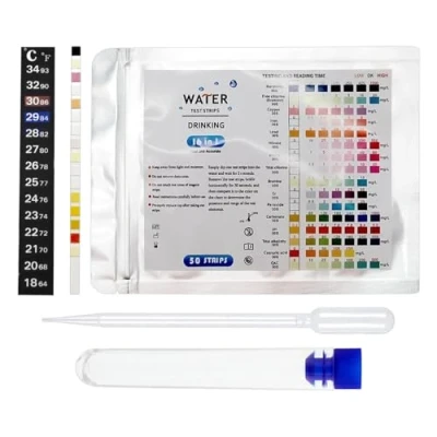 Image of 60 PCS Water Testing Kits for Drinking Water,Water Hardness Test Kit,Drinking Kit,Water Kits,Testing pH,Hardness,Chlorine,Lead,Iron,Copper,Nitrate etc