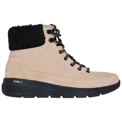 Image of Skechers Women&#039;s Glacial Ultra Woodlands Ankle Boot, Natural, 4 UK