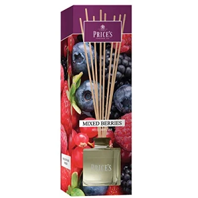 Image of Price&#039;s Mixed Berries Reed Diffuser 100ml Sweet, Fresh, Quality Fragrance Long Lasting Scent