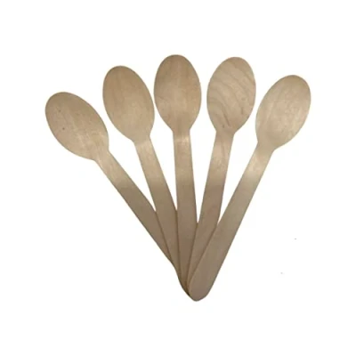 Image of Biodegradable Wooden Spoons Pack of 100