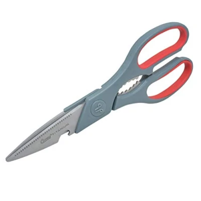 Image of Clauss 18052 8.25 Inch Titanium Bonded Multi Purpose Shear Grey/Red