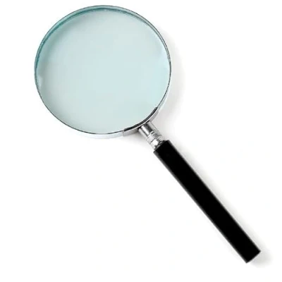 Image of Sivitec Large Metal 100mm Magnifying Glass Magnification 3X Hand held Magnifier 100 mm