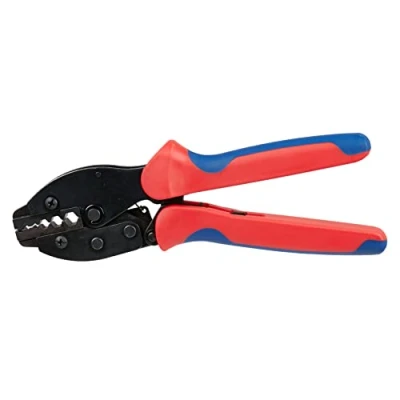 Image of Wisfor Ratcheting Crimping Pliers for Coaxial Connector Insulated Terminals BNC TNC RG58 RG59 Tool