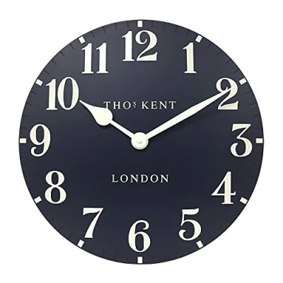 Image of Thomas Kent Classic Arabic Large Wall Clock Ink Blue 20&quot;