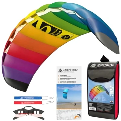 Image of HQ Kites 1.8m Symphony Beach III Rainbow R2F