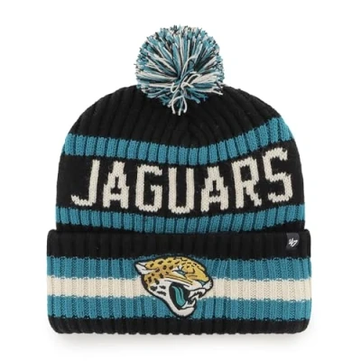Image of 47 NFL Jacksonville Jaguars Unisex Cuff Knit Bobble Hat, Black