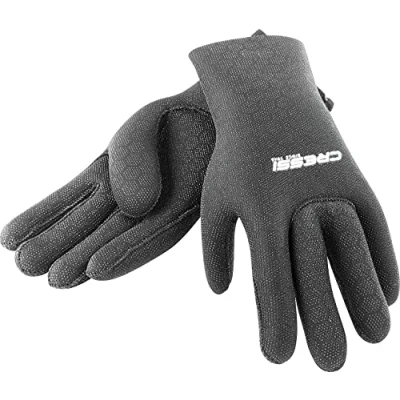 Image of Cressi High Stretch Neoprene Diving Gloves Black, Small/2.5mm