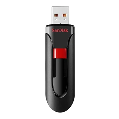 Image of SanDisk UFM 128GB USB CRUZER GLIDE 3.0 (3.1 Gen 1) Type A Black Red Flash Drive Drives (128GB, 1), A, Slide, Black, Red)