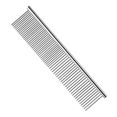 Image of Dog Comb,Cat comb,Pet combs,Metal Comb,Pets Steel Grooming Comb,Dog Comb for Removing Tangles and Knots (Silver)
