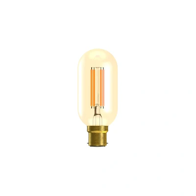 Image of Bell Lighting Pack of 1 x LED Filament T30 Tubular Lightbulb 3.3watt Equivalent to 30watt B22 Bayonet Cap Very Warm Light Colour 2000k Dimmable