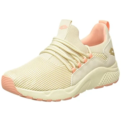 Image of Lotto Women&#039;s Breeze Rise II MSH W Oxford Flat, Bianco e Beige, 4 UK