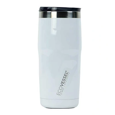 Image of EcoVessel Metro 16oz /473ml Triple Insulated Stainless Steel Hot or Cold Drinking Bottle, Rose Gold,