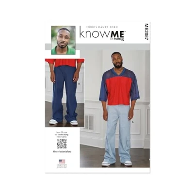 Image of KNOW ME Sewing Pattern ME2087AA Men&#039;s Jeans by Norris Dánta Ford AA (34 36 38 40 42)