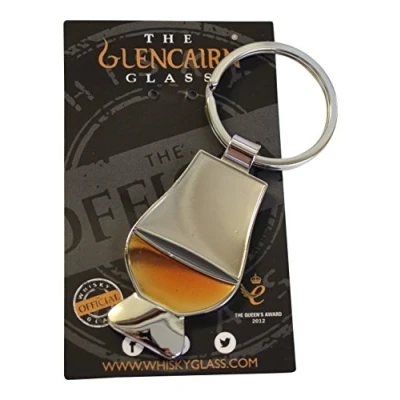 Image of The Official Glencairn Whisky Whiskey Tasting Glass Enamelled Keyring