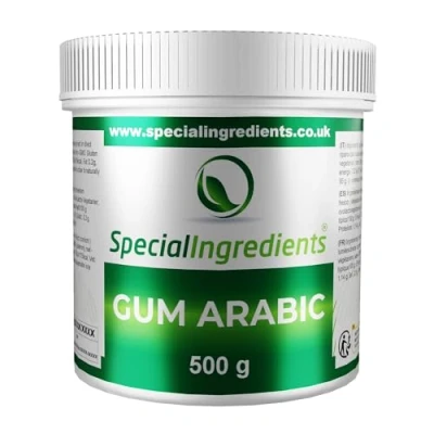 Image of Gum Arabic Powder (Acacia) 500g Premium Quality, Vegan, Non GMO, Gluten Free Recyclable Container