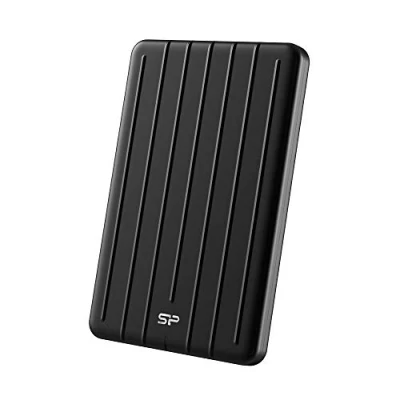 Image of Silicon Power 512GB Rugged Portable External SSD Bolt B75 Pro USB 3.1 Gen 2 with C to C/USB A Cables, Black
