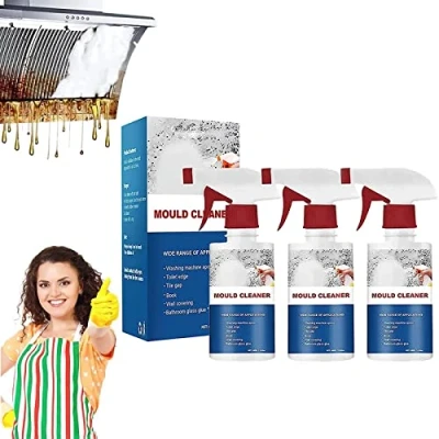 Image of Mildew Cleaner Foam, Spray,Fast &amp; Effective Spray &amp;Mildew Cleaner, Powerful Multi Purpose Foam Cleaner,Household Mould Remover for Tub,Wall,Bathroom (3PCS)