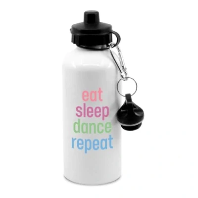 Image of Mulitcolour, eat sleep dance, repeat, dancer, dancing, dancers, water bottle with clip, drinks bottle, cup, water, hydrate