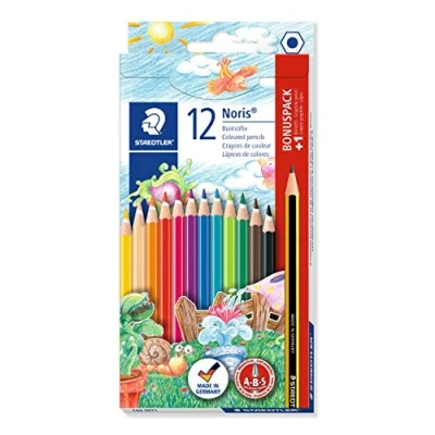 Image of Staedtler Noris Club 144 Set Colouring Pencils Value Pack with Free Promotion in Cardboard Case