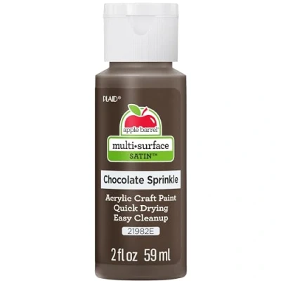 Image of Apple Barrel Acrylic Paint, Chocolate Sprinkle, 2oz