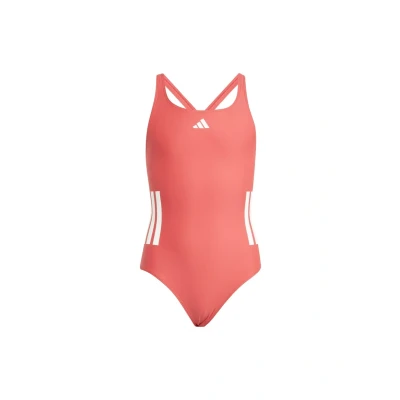 Image of adidas Performance Swimsuit Unisex for kids, Size: 11 12y, Semi lucid red/white