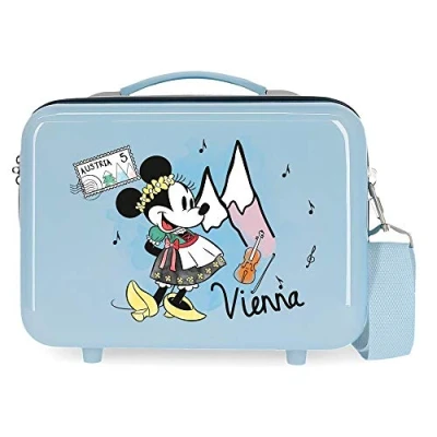 Image of Disney Minnie Let&#039;s Travel Toiletry Bag Adaptable Blue 29 x 21 15 cm Rigid ABS 9.14 L