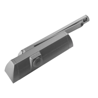 Image of Door Closer TS 90 Impulse Silver Coloured Including Rail