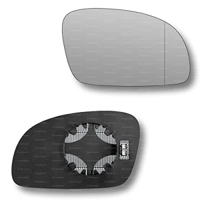 Image of Less4spares Replacement Wing Mirror Glass Right Compatible with VW New Beetle 2003 2010 CLIP ON Driver Off side Heated Blind Spot